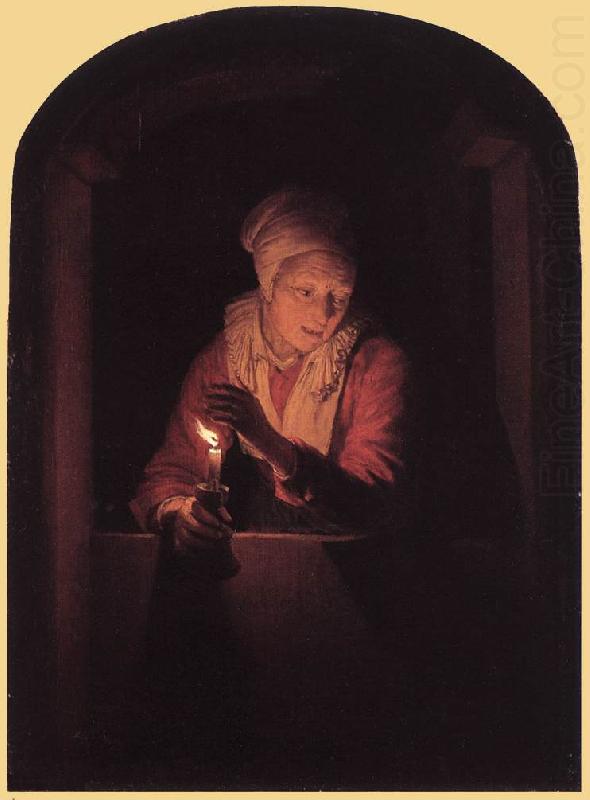 DOU, Gerrit Old Woman with a Candle  df china oil painting image